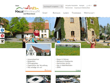 Tablet Screenshot of hallewestfalen.de